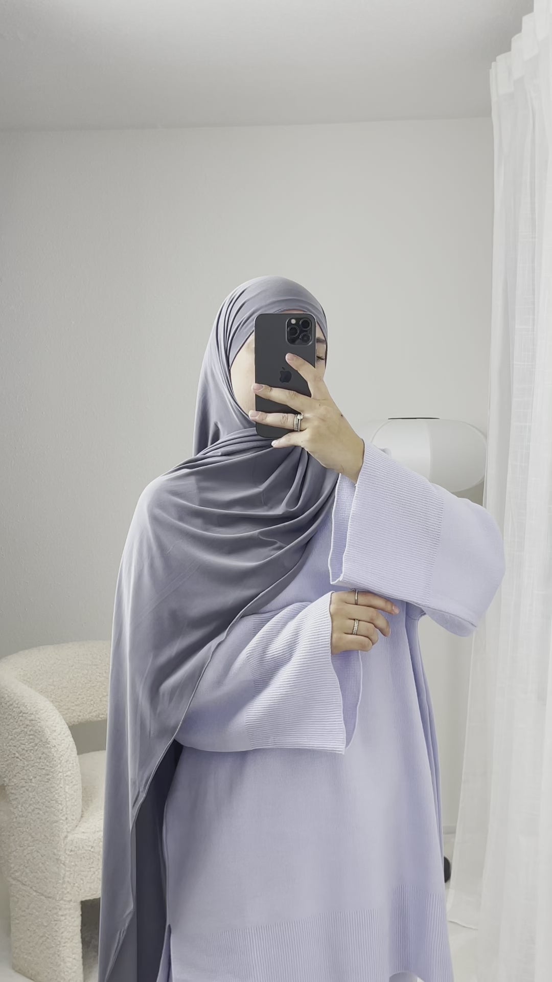 Knitted Flared Sleeve Set